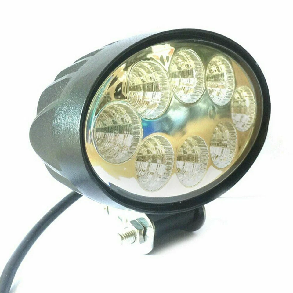 4X 24W LED Luce Faro Da Lavoro Ovale Faro Barca Camion Lavoro Faretto 12V 24V - Immagine 3 di 4