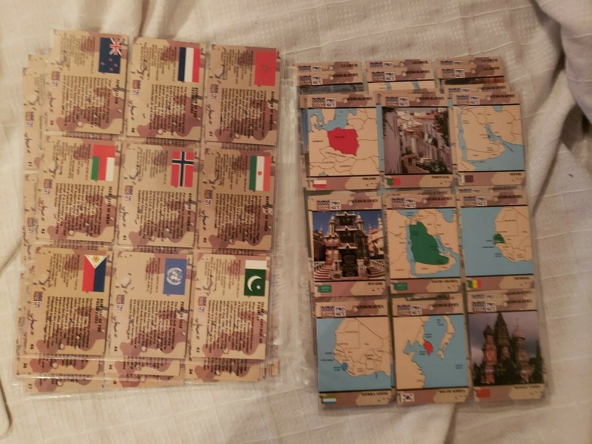 Desert Storm military trading cards pro set | eBay