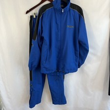 Kappa Mens 2 Piece Track Suit Blue Jacket  Jogger Pants Set Size S Small Logo