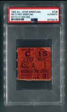 1968 Madison Square Garden WWWF All-Star Wrestling Ticket Stub PSA Authentic