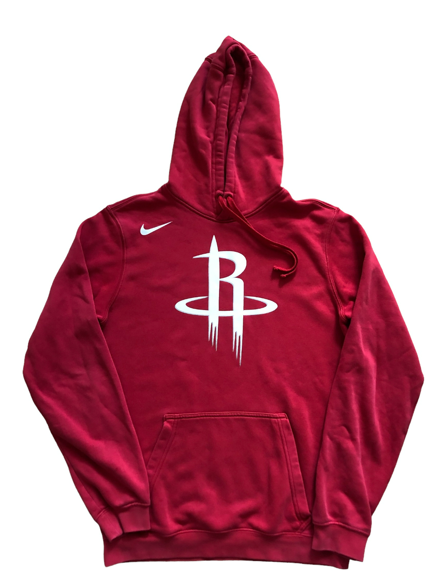 Houston Rockets Hoodie Sweatshirt NBA Nike Team Logo Rare Red Mens Size S