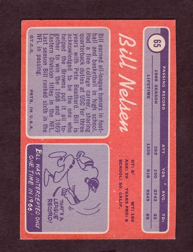 1970 Topps Football - Complete Your Set - You Pick - Graded VG3 to NM7 - Vintage - Picture 132 of 280