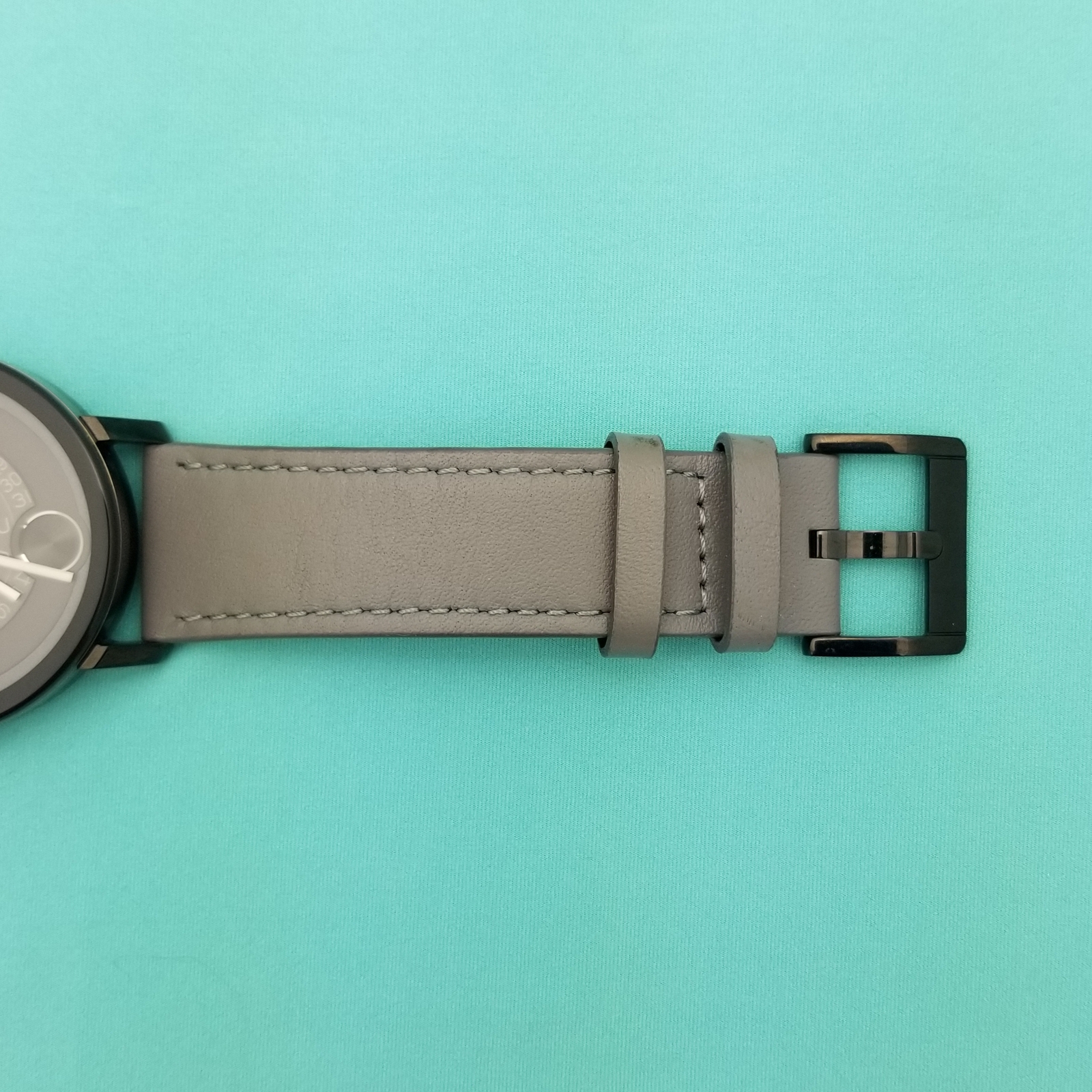 Movado Bold Evolution Black Dial Leather Strap Men's Watch 3600782