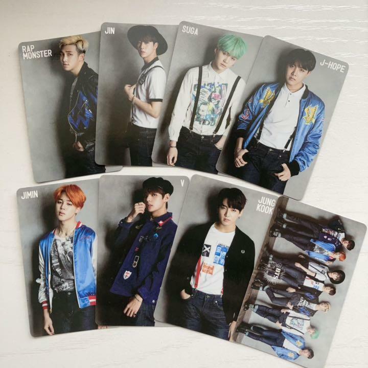 BTS RUN Japan Limited Official Photo Card PC RM J-HOPE JIN BTS RUN Japan Limited Official Photo Card PC RM J-HOPE JIN