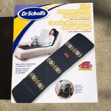 NIB DR. SCHOLL S 2/1 MASSAGE MAT AND SEAT CUSHION