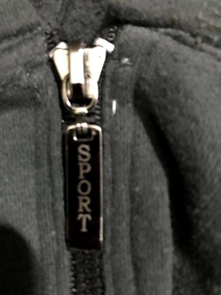 Sudadera con capucha Tek Gear Sport para mujer gris oscuro mezcla de algodón cremallera completa talla L Foto 4 de 4