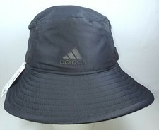 NEW RARE Adidas Mens Victory III Aeroready Sun Protect Bucket Hat Black Size S/M