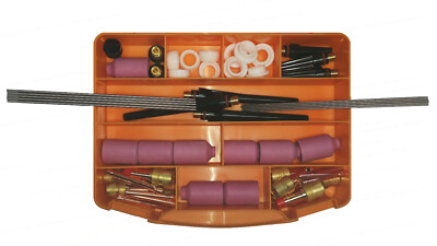 WIG Sortiment SR17 SR18 SR26 Gaslinse Set Gasdüse Wolframelektrode Kasten