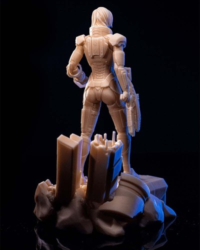 Weiblicher Schäferhund - Mass Effect - 3D gedruckte Harz Miniatur - Videospiele - unbemalt - Bild 6 von 7