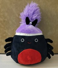 Squishmallows Bella the Black Widow Spider Squishdoo 8" Halloween Squad NWT