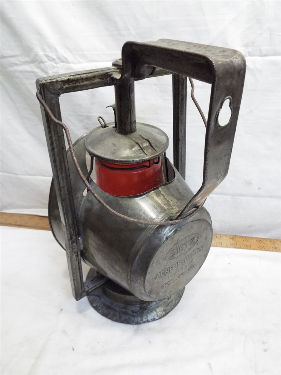 Dietz Acme Track Walker Inspectors Lantern PRR Red Globe RR