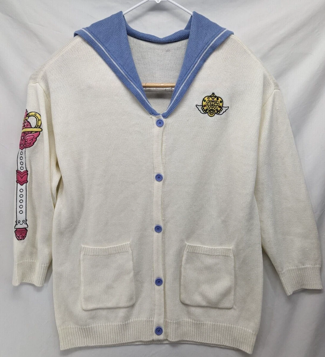 Sailor Moon Usagi Guardian Eternal Cardigan Kawaii Anime Plus Size 3  Cosplay | eBay