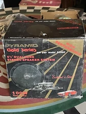 Pair Pyramid Gold Series 526 DC 100 Watt Speakers 5 1/4” Dual Cone NEW (D1)