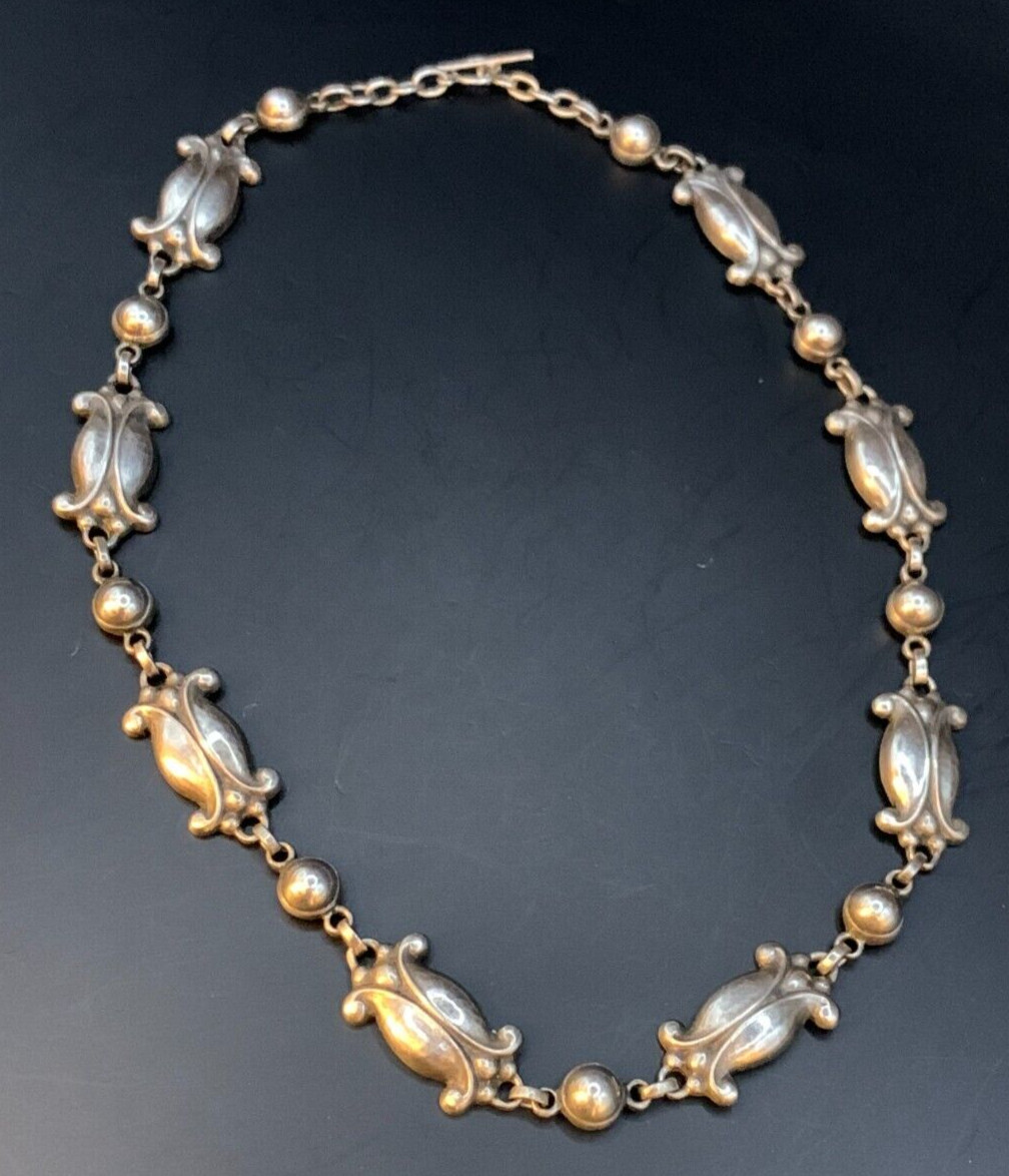 Georg Jensen Moonlight Blossom No 15 Necklace 925 Sterling Vintage Denmark J626