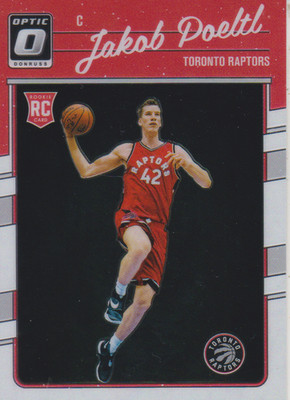 2016-17 Donruss Optic Jakob Poeltl RC - Toronto Raptors