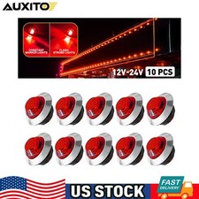 Red Strobe Steady Marker Lights 10 Pcs 34 Inch Led 12v 24v Car Flash Warning