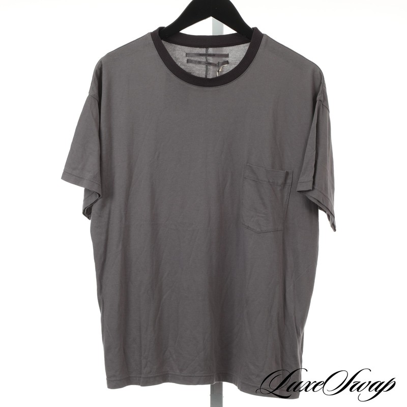 NWT Robert Geller Made in Japan SS 2015 Smoke Grey Crewneck Summer Tee Shirt M