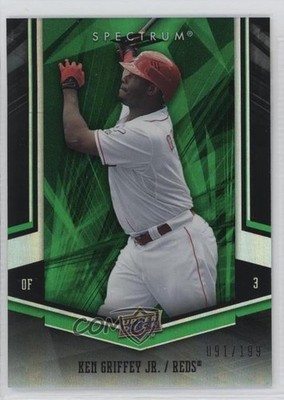 2008 Upper Deck Spectrum Green 91/199 Ken Griffey Jr #24 HOF uk2
