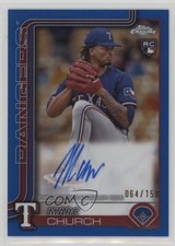 2025 Topps Chrome Rookie Blue Refractor 64/150 Marc Church #RA-MAC Auto 1m2n
