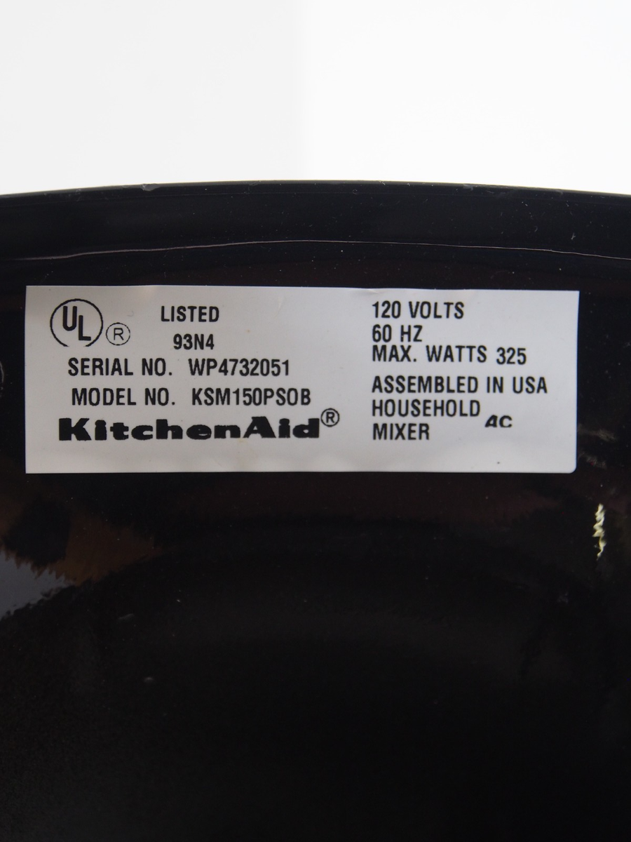 KitchenAid KSM150PSOB Standalone Mixer Black- FOR PARTS OR REPAIR
