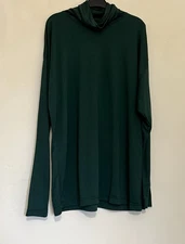 Fabrizio Green Roll Neck Top One Size 12-14