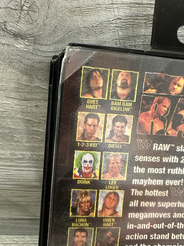 WWF Raw (Sega Genesis, 1994) Complete *See Case Condition* - Image 2 of 4