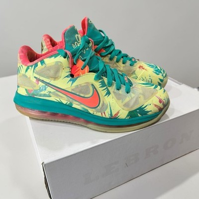 Nike LeBron 9 Low LeBronald Palmer White Lime/Bright Mango Men s 7