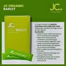 JC Premier Organic Barley Leaf Juice Drink Mix New Zealand, 10 Sachets