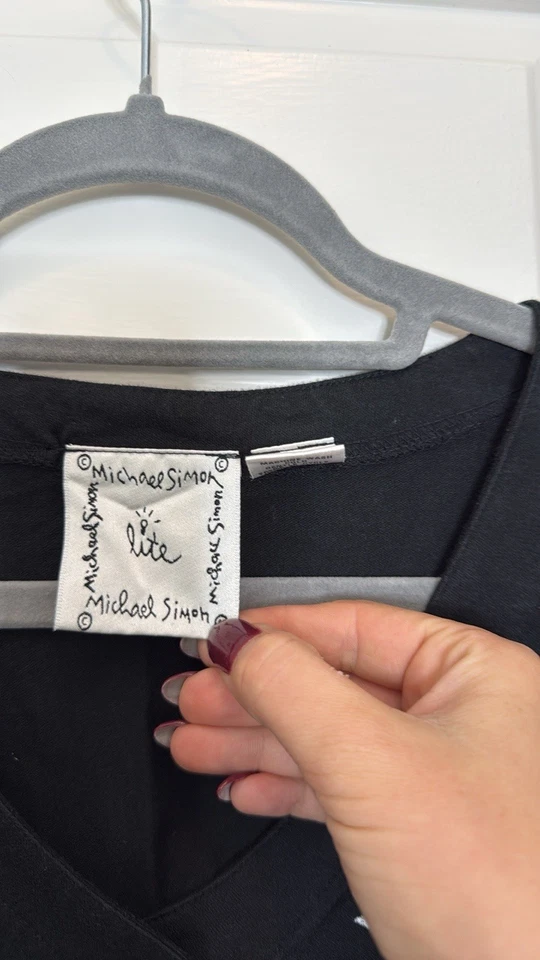 Cárdigan de algodón bordado con botones Michael Simon Dog talla S usado Foto 4 de 4