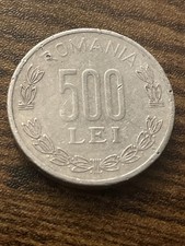 2000 Romania 500 Lei Thick Aluminum Coin  TB9089*