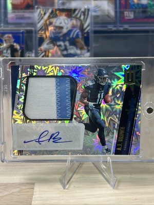 Aj Brown RPA #312 Rookie Patch auto Card /75 Kaboom Style