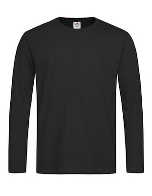 3 Stück Stedman Classic Langarmshirt Longsleeve T-Shirt Langarm Rundhals schwarz