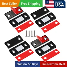 Cabinet Magnetic Catch 4 Pack Ultra Thin Cabinet Door Magnets Stick on Drawer...
