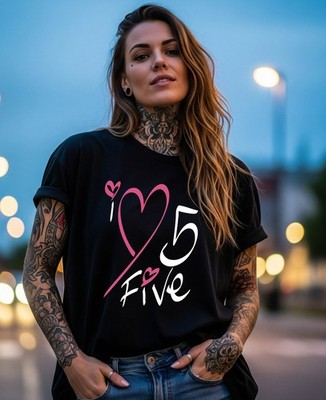 Five Boy Band T-Shirt Keep On Moving Style Unisex 2025 UK Konzert I LOVE FIVE