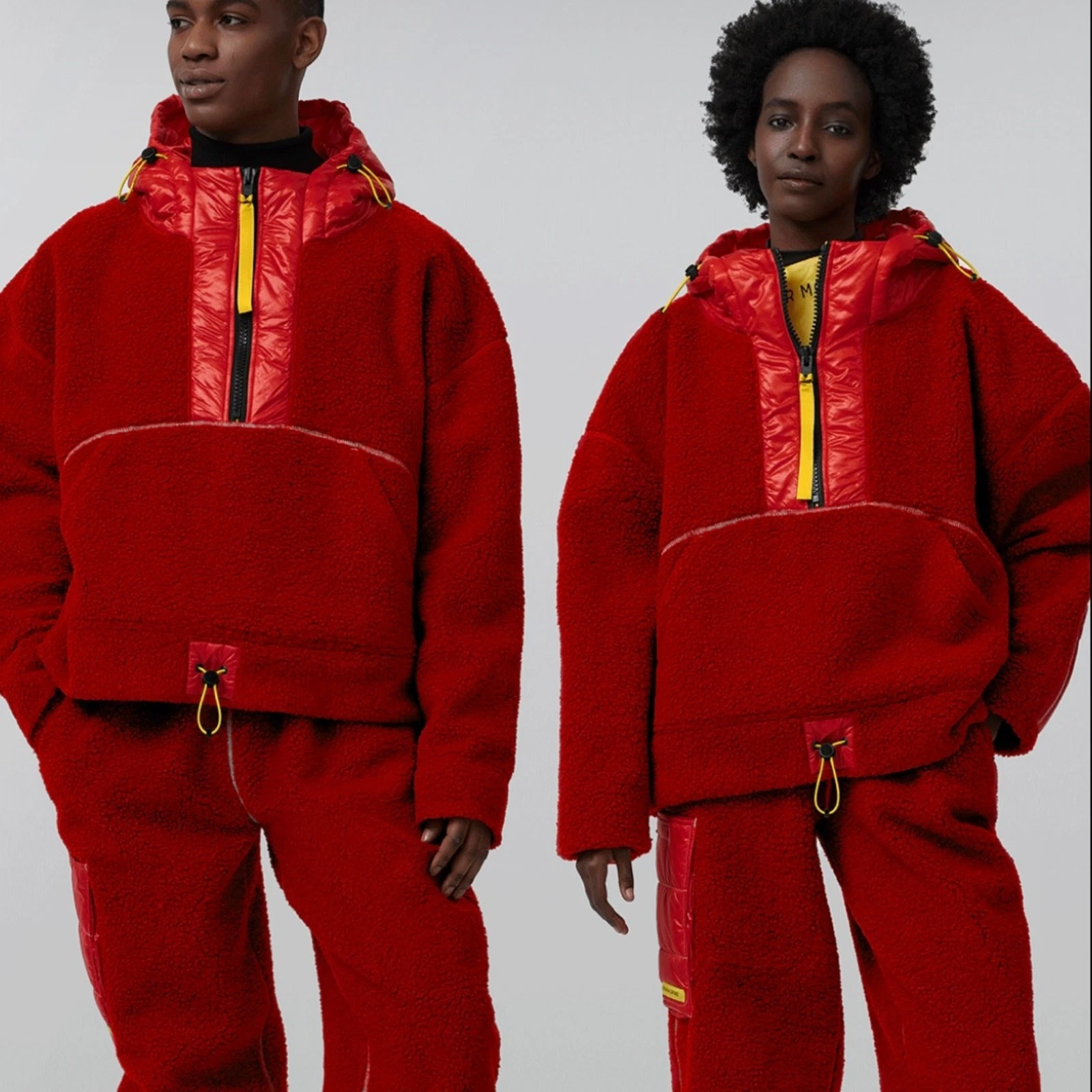 Canada Goose Pyer Moss NUOVO NUOVO CON ETICHETTE CG Disk Anorak Pullover Giacca Rosso Rouge Large