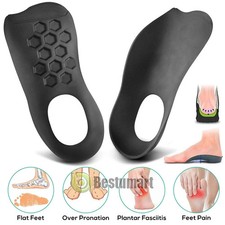 3/4 Orthotic Shoe Insoles Inserts Flat Feet High Arch Support Plantar Fasciitis