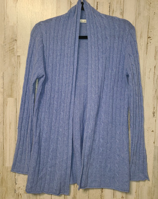 Caroline Grace size S Sweater 100% cashmere Open Cardigan