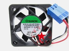 SUNON KD2404PFB3 24V 0.9W 4CM 4010 3-wire alarm signal inverter cooling fan