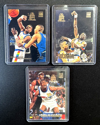 1993-94 Stadium Club SUPER TEAM GOLD STAMP Dikembe Mutombo LOT of 3  NM+ 