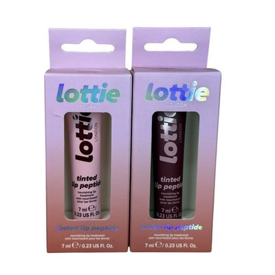 Lottie Tinted Lip Peptide Nourishing Lip Treatment Raspberry Jam & Cotton Candy