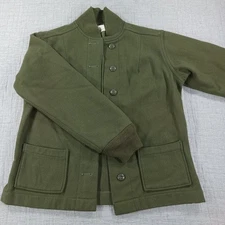Military Style Field OD Green Wool Jacket Gorpcore Classic Winter Sz Small Lined