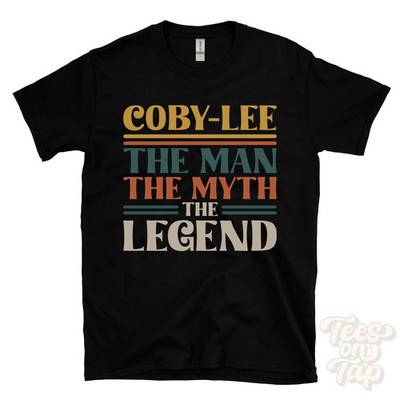 COBY-LEE THE MAN MYTH THE LEGEND T-SHIRT Herren Name Geschenk für Ihn Bruder Papa Sohn