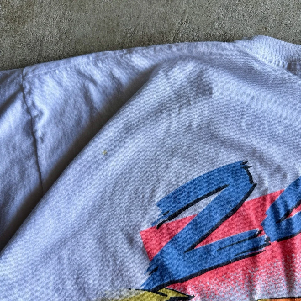 Винтажная белая футболка 90-х 1992 24 часа Ле-Мана Du Mans размер - Изображение 3 из 4