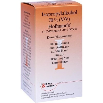 ISOPROPYLALKOHOL 70% V/V Hofmann's, 200 ml PZN 10112496