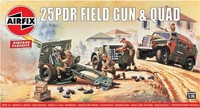 Airfix A01305V 1/76 Vintage Classic: 25Pdr FeldgeschüTz & Quad-Bausatz