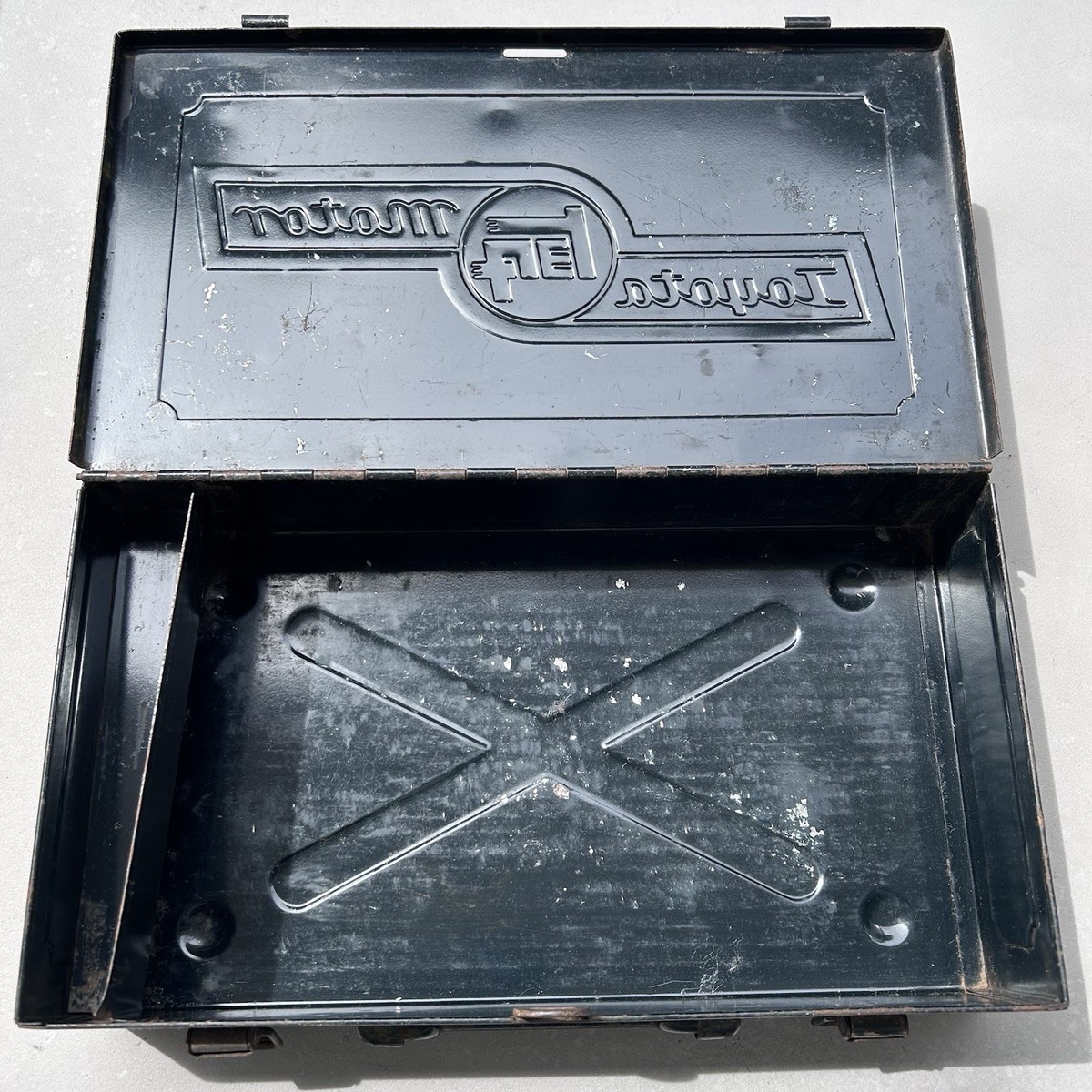 Vintage TOYOTA MOTOR Toolbox Storage Car Maintenance Tool Box