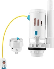 Toilet Dual Flush Valve with Push Button, Toilet Flush System Replacement Adjust