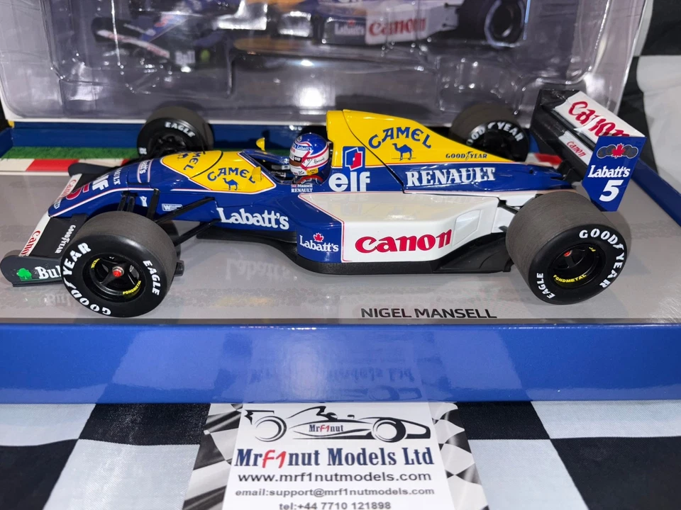 1:18 Minichamps 113920005 Nigel Mansell Williams FW14B #5 World Champion 1992 - Image 4 of 4