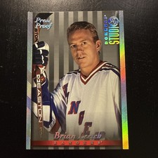 1997-98 Donruss Studio - NM Brian Leetch #86 Silver Press Proof /1000 - HOF