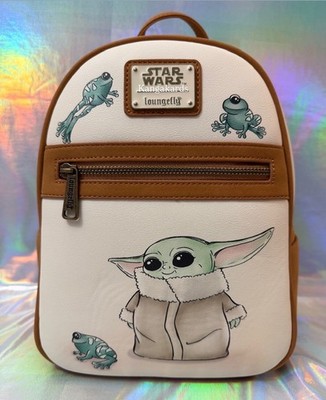 Loungefly Star Wars The Mandalorian The Child with Frogs Mini Backpack  NWT